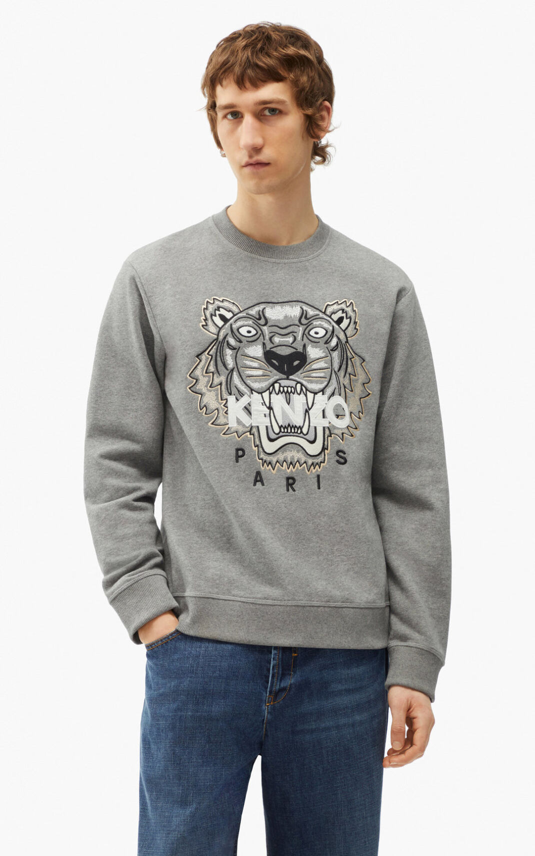 Kenzo Tiger Sweatshirt Herr | 26179-VFZB